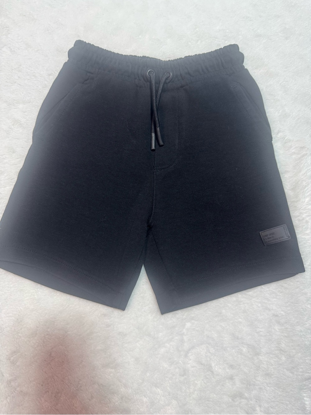 Zara Black Kids Drawstring Shorts